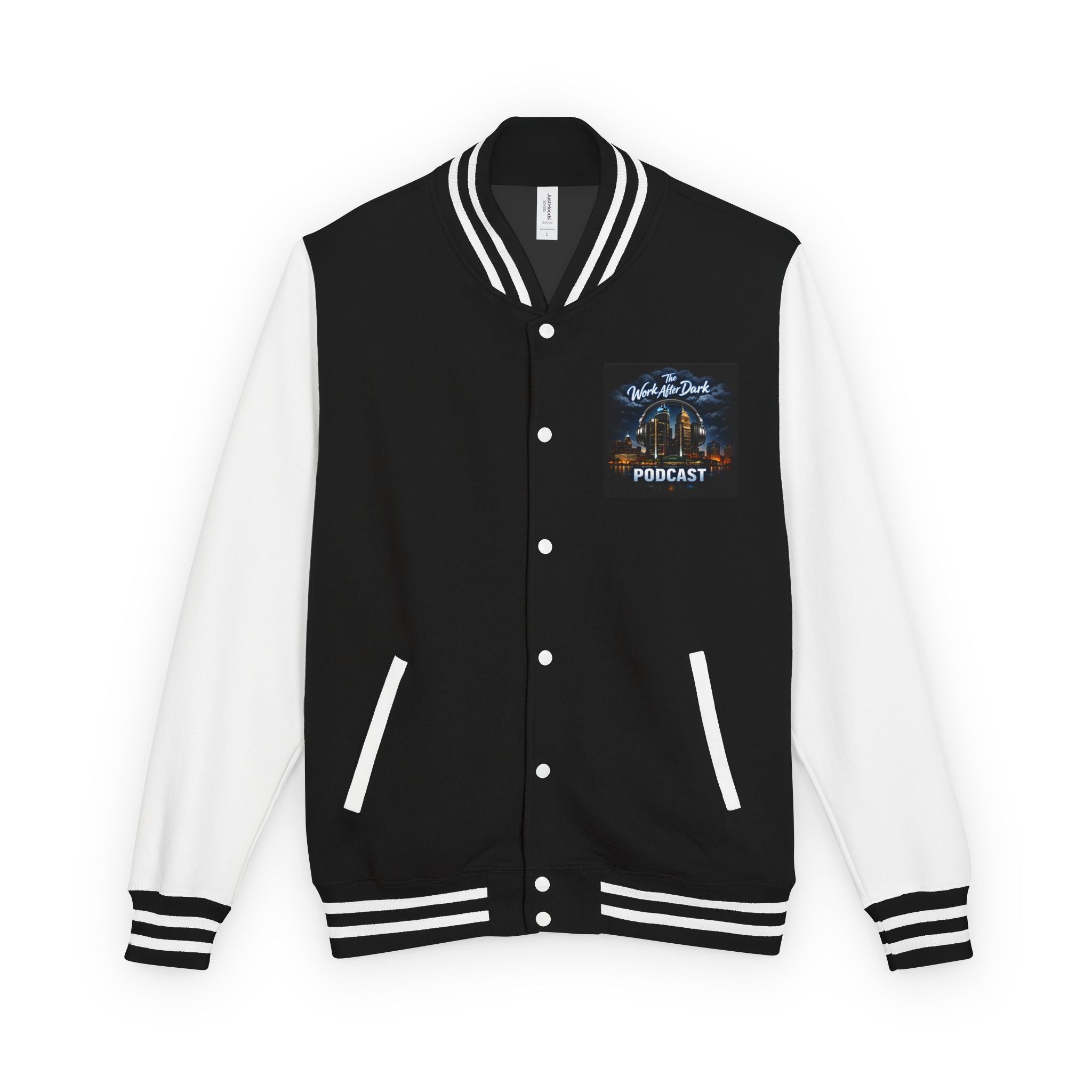 Letterman Jacket — The Work After Dark Podcast Varsity Jacket