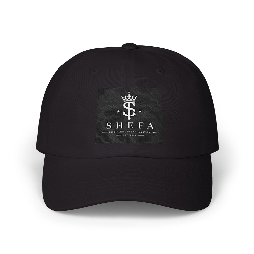 Shefa Crown Logo Dad Cap — Embroidered Minimalist Baseball Hat