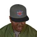 Embroidered Splash Basketball Snapback Hat