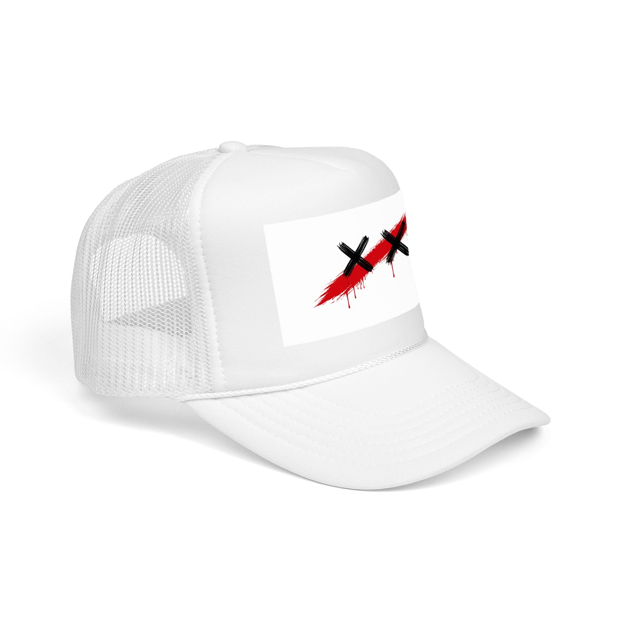 Trucker Hat — Red Slash XX Graphic Foam Trucker Hat