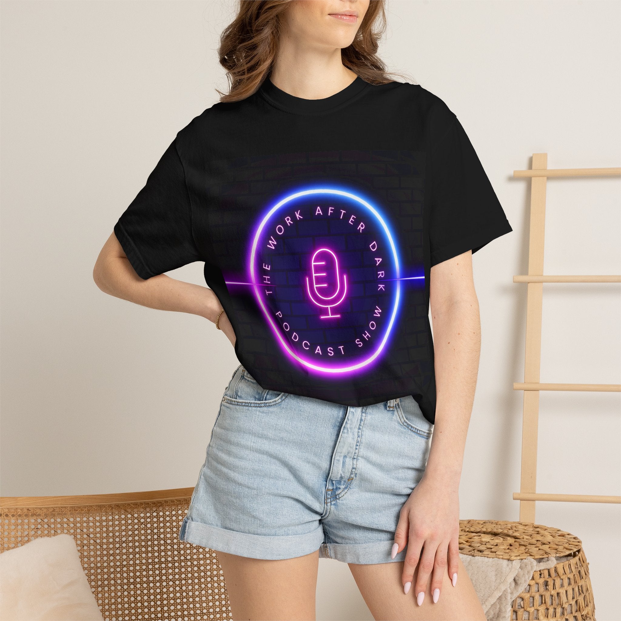 Work After Dark Unisex Garment-Dyed T-shirt
