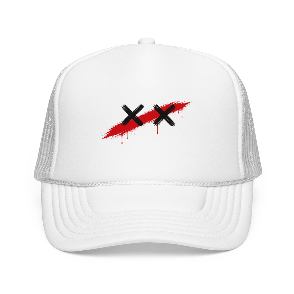 Trucker Hat — Red Slash XX Graphic Foam Trucker Hat